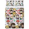 Harry Potter Set di biancheria da letto con copripiumino, motivo: Harry Potter, reversibile, double face, con federa, prodotto ufficiale (matrimoniale)