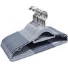 ABHENG Grucce in plastica, 20 Pezzi, Durevole,robuste, resistenti, Salvaspazio, Antiscivolo, Gancio girevole 360°, Ideato per T-shirt, Cappotti, Abiti, Camicette, Pantaloni, Giacca,Grigio, APY0320G