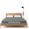 WingFly Lenzuolo di messa a terra conduttivo, Grounding Bed Sheet, Tappetino da terra secondo la norma UE, con 10% fibra d'argento e 90% cotone biologico, per Sonno Migliore Recupero Energetico (100x200cm)