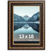 Victor cornice portafoto "Chagall" nero oro 13x18 cm - stile barocco vintage - vetro vero - adatta per certificati - decorazione per la casa