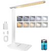 karidi Lampada da Scrivania Senza Fili Ricaricabile, Lampada da Tavolo con Batteria 4000mAh, LED Luce da Lettura Piegevole, 5 Modalità & 5 Luminosità, per Studio, Ufficio e Camera da Letto