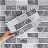 Hode 12 Pezzi Piastrelle Adesive Cucina Bagno, Grigio 15x30cm Adesivi per Piastrelle Bagno, Mattonelle Cucina, Decorazione Impermeabile PVC