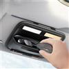 APKOL Porta Occhiali da Auto, Organizer Parasole per Auto,Pelle PU