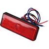Akozon LED Faro Posteriore Moto, Universale Luce del Freno Rettangolo Faro di Coda Freno Luce Stop Lampada Riflettore per Motorcycle ATV Quad Dirt Bike (Rosso)
