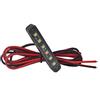 JinXiu luci targa led,1xImpermeabile Led Piastra luce con 6 LED Bianco Universale Posteriore Moto Targa Targa Tag Luce