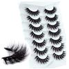 Leipple Ciglia Finte 8D Naturale Multipack 7 Paia, Pure Fatte a Mano Ciglia Finte Lungo Ingombrante Spessore Extension Ciglia Moda per il Trucco, Matrimoni di Feste (G03)