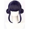 YEESHEDO Costume da cacciatore di demoni Rumi Cosplay Parrucca Anime Zoey Mira Parrucche per capelli lunghi e lisci accessori per donne (nero/viola - Zoey)