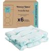 Tommee Tippee Sacchetti per mangiapannolini Twist & Click, 6 ricariche da 10,5 metri, pellicola antibatterica* multistrato, da inserire nella ricarica in uso, 6 x 10,5 m