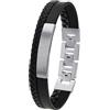 s.Oliver Da Uomo Gioielli - Bracciale In Leder Con Acciaio Inossidabiledetails - Classico, Senza Tempo E Maschile - Perfetto Idea Regalo