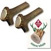 ChronoBalance-L Corno di Cervo per Cani, Confezione da 2, 100% Naturale, Pezzi Interi, Cura Dentale, Giocattolo per Cani, Ricco di Minerali e Nutrienti, Lunga Durata