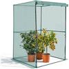 VEVOR Reti Protettive per Giardinaggio da 1,2 x 1,2 x 1,8 m con Porta con Cerniera, Gabbia per Colture Alta Resistente al Vento, Facile da Installare, Copertura per Aiuole Rialzate da Esterno
