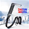 NONE Cavo dati con staffa pieghevole per ricarica rapida da USB C a USB C da 240 W 2 in 1 Cavo di ricarica per supporto da tavolo di tipo C per Iphone17 16 Samsung
