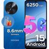 DOOGEE Nota 59 5G SmartphoneAndroid 15 NFC Cellulare Schermo da 6,75" 32 GB (8 + 24) 128 GB Unisoc T820 6250 mAh Batteria per cellulare