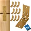 KOTARBAU Nastro per casse, 10 pezzi, arrotolato, per mobili, zincato, porta, armadi, 100 x 25 mm