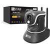INSTAR IN-8815 4K telecamera IP da interno nera, controllabile (PT), LAN/WLAN/PoE, rilevamento movimento AI, telecamera HomeKit, visione notturna IR, I/O allarme, uscita audio, MQTT, WPA3, NDAA/TAA