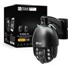 INSTAR IN-9820 4K telecamera di sorveglianza da esterno nera, LAN/WLAN/PoE, PTZ con zoom 5x, rilevamento AI, HomeKit Secure Video, audio bidirezionale, visione notturna, PIR, MQTT, WPA3, NDAA/TAA