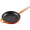 LE CREUSET Padella Evolution con manico in legno in ghisa vetrificata, diameter 28 cm, Arancio, 20258280900422