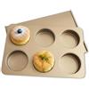 JSJMOFA Stampo per muffin con Coperchio, 6 Fori Antiaderente Teglia per Muffin, Teglie Muffins Cuocere Cupcake, Muffins, Panini Hamburger, Biscotti