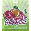 Ushas Maschera Viso In Tessuto Al Pompelmo
