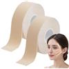 SopwMap 2 Pezzi 2 Pezzi Nastro Lifting Facciale Face Lifting Tape, 2,5 cm x 5 m Tape Viso Rassodante e Riducente per Linee Sottili, Adesivo Invisibile per un Effetto Lifting Istantaneo della Pelle