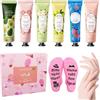 Leonshco 6 Pezzi Creme Mani Natalizie, Set Crema Mani Natale per Mani E Piedi Asciutti - Calzini Regalo per La Mamma Con Scritta: Bitte Nicht Stören Mama Ruht Ihre Augen aus, Regalo Di Compleanno per La Mamma