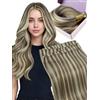 Fshine Extension Tessitura Capelli Veri 50g 40cm, Extension Capelli | Genius Tessitura, Bordo Sottile Senza Peli Corti Di Ritorno, Texture Morbida e Setosa, Look Più Folto, Per Uso Quotidiano