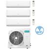 Hisense Climatizzatore Condizionatore Hisense Hi Comfort Wifi R32 Trial Split Inverter 7000 + 7000 + 9000 BTU con U.E. 3AMW72U4RJC Classe A++/A+