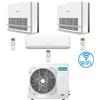 Hisense Climatizzatore Condizionatore Hisense R32 Trial Split Inverter Hi Comfort Wifi più Console 12000 + 12000 + 12000 BTU con U.E. 3AMW72U4RJC Classe A++/A+
