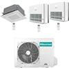 Hisense Climatizzatore Condizionatore Hisense Cassetta + Console R32 Trial Split Inverter 9000 + 9000 + 9000 BTU con U.E. 3AMW72U4RJC NOVITÁ Classe A++/A+