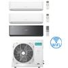 Hisense Climatizzatore Condizionatore Hisense Hi Comfort + Energy Pro X Black Wifi R32 Trial Split Inverter 7000 + 7000 + 12000 BTU con U.E. 3AMW72U4RJC Classe A++/A+
