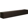LBSIGN Mobile TV Sospeso 200 cm 4 Ante A Ribalta Nero Opaco Lume