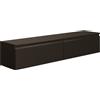 LBSIGN Mobile TV Sospeso 150 cm 2 Ante A Ribalta Nero Opaco Lume