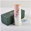 Vaso di fiori giapponese vintage cloisonne smalto pesca design floreale scato...