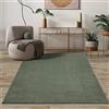 Mias Teppiche Mia's Teppiche Comfort Tappeto moderno a pelo corto, lato inferiore antiscivolo, lavabile fino a 30 gradi, morbidissimo, effetto pelliccia, Foresta, 140 x 200 cm