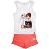 Frozen Disney Frozen - Completo due pezzi cotone per bambine, Maglietta con Short