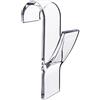 Annyswit 10 Pezzi Ganci per Termoarredo Bagni Ganci Asciugamani Termoarredo Accappatoio Appendini Asciugamani Bagni Trasparente Plastica Salvaspazio Radiatore Standard Gancio Scaldasalviette
