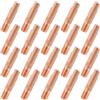 Jecdfs Jwcdfs - 20 punte di contatto per saldatura, in rame, 15 AK, compatibili con bruciatori di saldatura MIG/MAG, 0,8 mm, resistenti alle alte temperature, durevoli e robusti