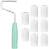 JJHXM Set di 9 rulli per pittura,con 8 Rullini Ricambio,rullo per pittura in Schiuma,per superfici lisce,Perfetto per Muri ristrutturazione