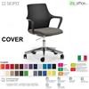 SEIPO COVER CV0008 Poltrona operative polipropilene braccioli movimento gas "A" Black Seipo ECOPELLE D2 CLASS 1IM