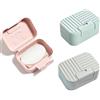 Sprießen 3 PCS Porta Sapone, Scatola di Immagazzinaggio di Sapone da Viaggio Portatile, Materiale PP ad Asciugatura Rapida per la Protezione Dell'ambiente adatto a Casa, Bagno, Escursioni, Viaggi D'affari
