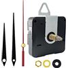 DEEWISH Movimento dell'orologio al Quarzo - Meccanismo di Sostituzione a Batteria per Orologi da Parete Fai-da-Te, Lunghezza Totale dell'albero 20mm (25/32pollici), lancette Nere C