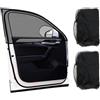 Jecdfs Tendine Parasole Auto per Bambini, 2 Pezzi, Protezione UV, 80x62cm, Copertura Completa Finestrini Laterali, Compatibili con la Maggior Parte delle Auto, Materiale Elastico e Traspirante