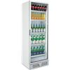 Klimaitalia Frigo Vetrina Statica per Bibite e Bottiglie CLS372V-WHITE - Esterno e Interno Bianco - Temp 0° +5°C