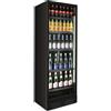 Klimaitalia Frigo Vetrina Statica per Bibite e Bottiglie CLS372V-BLACK - Esterno e Interno Nero - Temp 0° +5°C