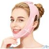 Jecdfs 1pcs Doppio Mento Maschera Viso Snellente,Maschere Riutilizzabili a V,cinghia per il lifting del viso,v-shaped facial mask,maschera v-line per il viso contro il doppio mento,Cintura Elasticizza