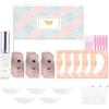 Waymaytecy Kit per il Lifting delle Ciglia, Lash Lift Professionale con Nuova Colla,Kit Laminazione Ciglia con Tinta,Adatto per Principianti da Usare a Casa,Per Ciglia Arricciate Adatto Uso Domestico