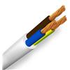 H2Volt Cavo Gommato 3x1,5 mmq Bianco con Giallo Verde H05VV-F -prezzo e taglio al metro-