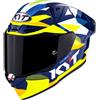 KYT Casco Integrale KYT R1R DIAMOND - (Blue/Yellow)
