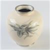 Vaso di fiori giapponese vintage cloisonne modello fenice bottiglia con scritta