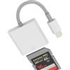 HOYULLI Lettore di Schede SD Lightning per iPhone 14 13 12 Pro Max per iPad Adattatore Lettore di Schede Cavo Adattatore Certificato MFI per Apple Fotocamera Digitale Fotocamera Fotocamera Digitale Memoria